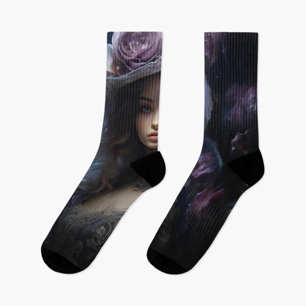 Item preview, Mysterious Lady in the secret Garden designed and sold by Red Witch Art.