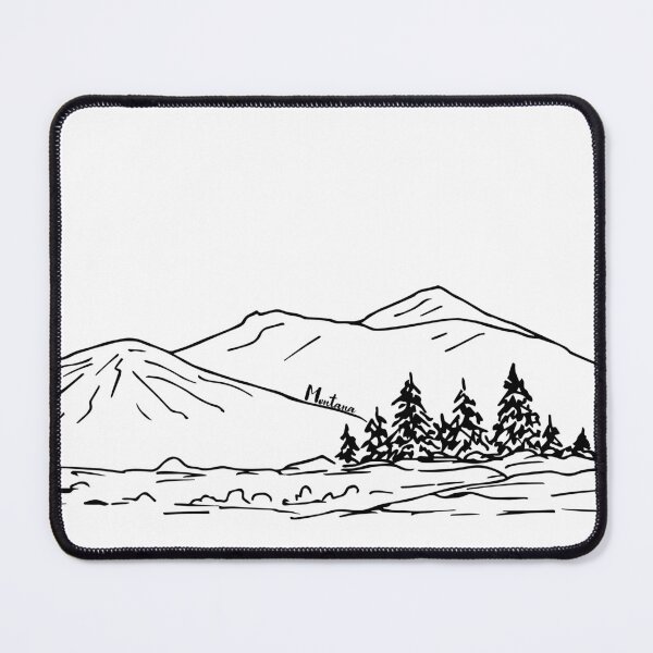 Item preview, Contorno de montaña Montana designed and sold by jmggraphics.