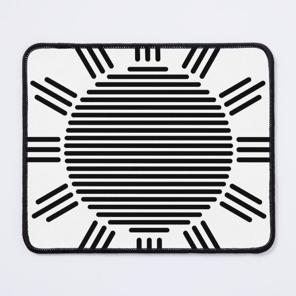 Item preview, Geometric black and white sun pattern./3 designed and sold by My-fake-places.