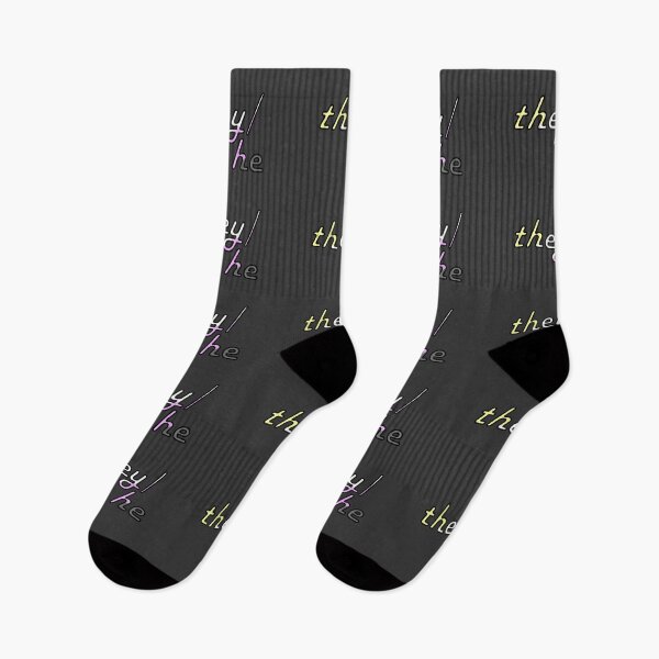 Item preview, they/he nonbinary pronouns designed and sold by enbycow.