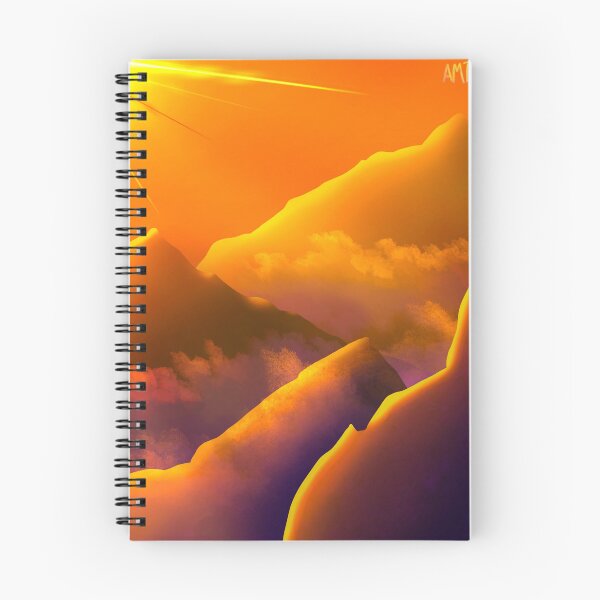 Item preview, Mountain Study in Orange and Purple designed and sold by Transcendragons.