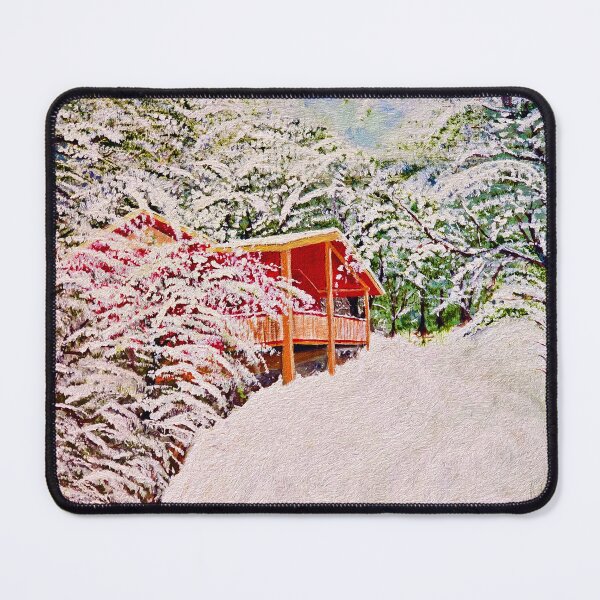 Item preview, Winter at the Little Red Cabin designed and sold by Vicki Pelham.