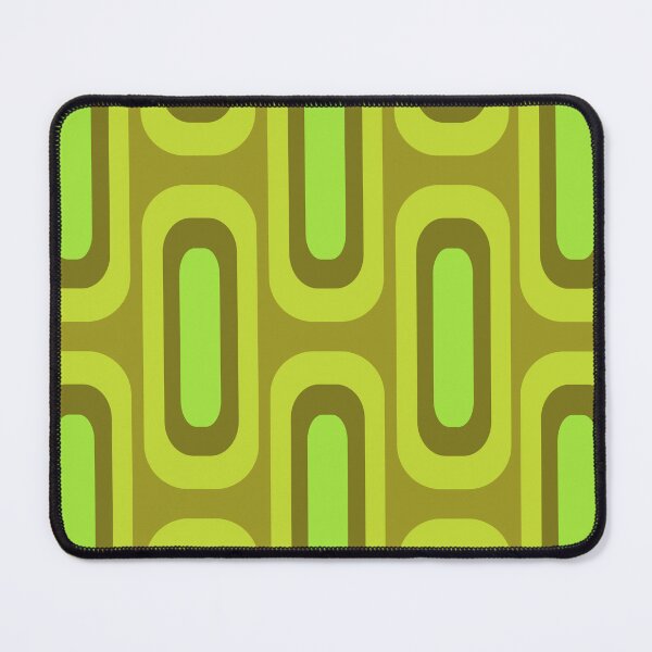 Item preview, Midcentury Geometric Shapes Olive Green designed and sold by thepixelgarden.