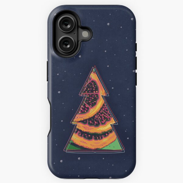 Item preview, Christmas tree with orange decorations designed and sold by ruxandart.