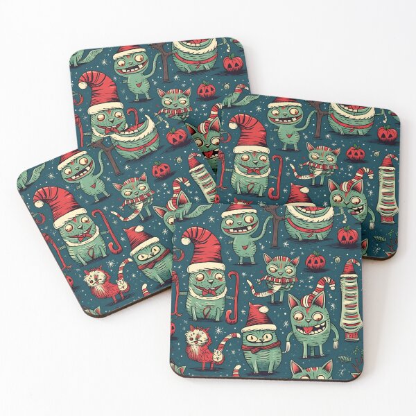 Item preview, Mutated Christmas Cats designed and sold by Sp3ctrumOfColor.