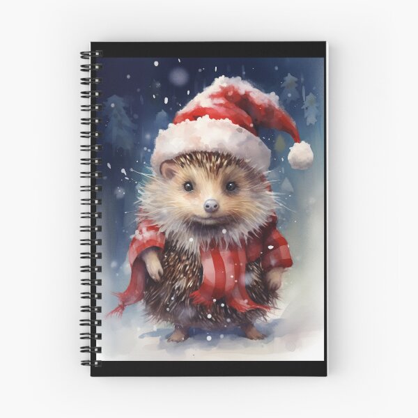 Item preview, Beautiful Hedgehog With Christmas Outfit designed and sold by ErdmanBerge.