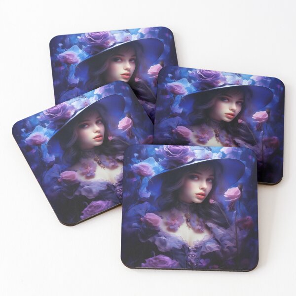 Item preview, Mysterious Lady in the secret Garden designed and sold by Red Witch Art.