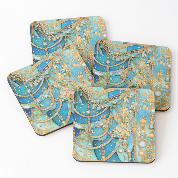 Item preview, Magnificent Turquoises Illustration 01 designed and sold by 365Trendsetter.