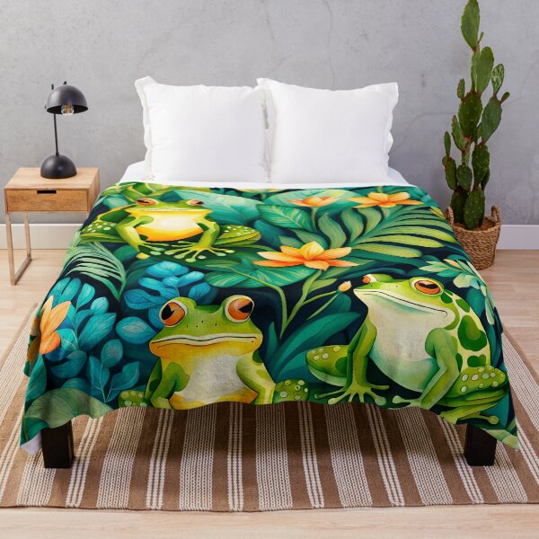 Item preview, Cute Frogs in the garden designed and sold by artedamensagem.