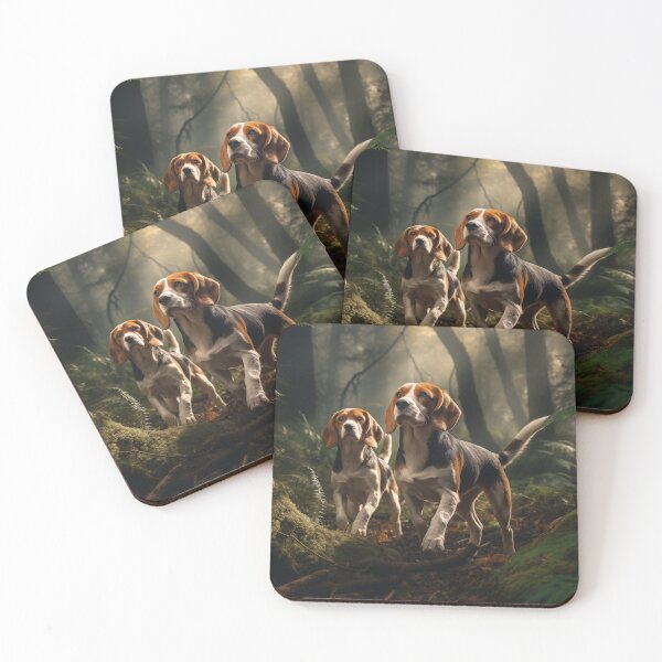 Item preview, Beagles in the Woods (Design 2) designed and sold by Samuelsboro.