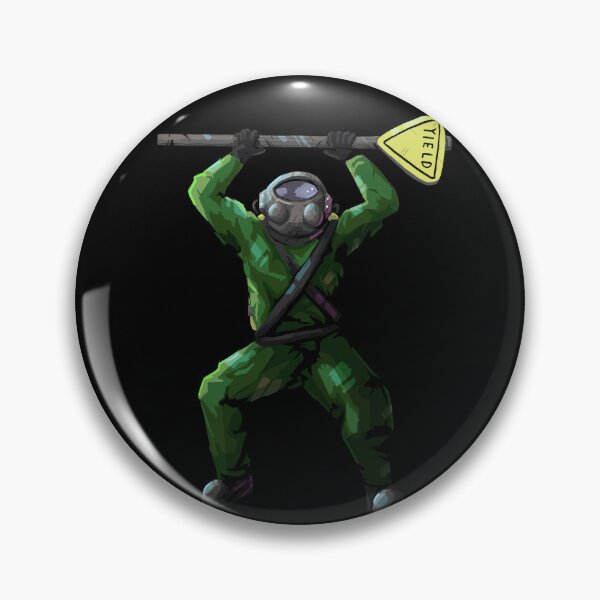 Item preview, Lethal Company Green Suit w/ Yield Sign designed and sold by BitRadical.
