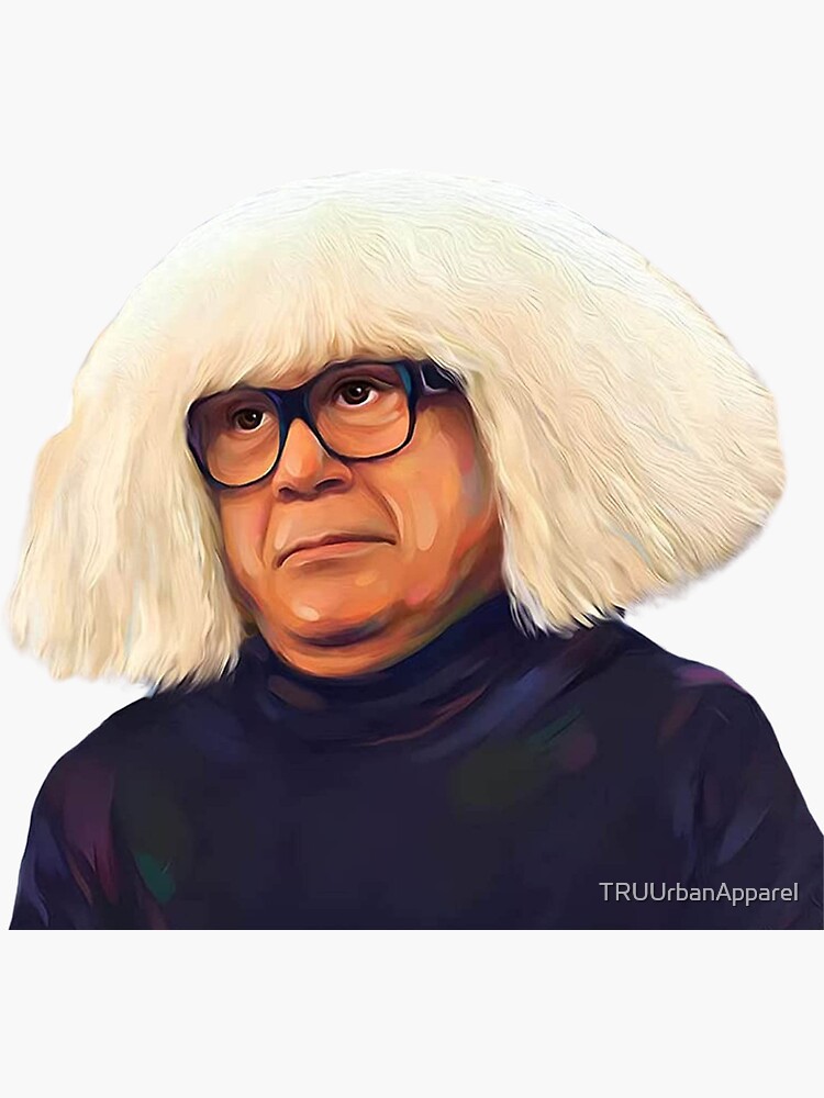 danny devito art danny devito wig funny Sticker