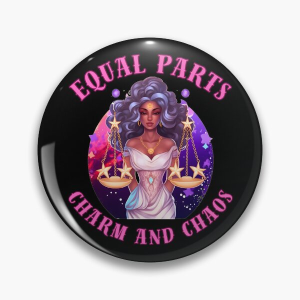 Item preview, Equal Parts Charm And Chaos. libra zodiac sign designed and sold by ZodiacWonders.