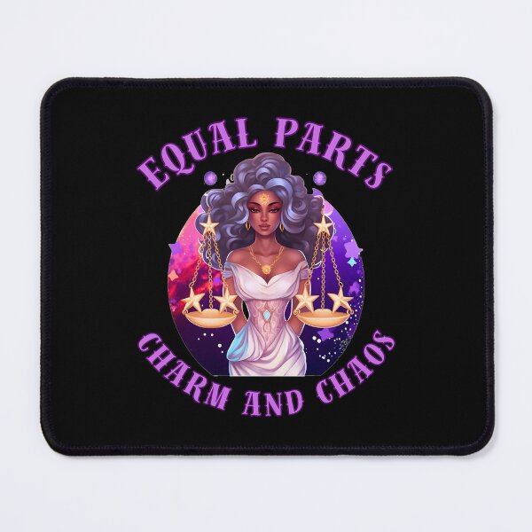 Item preview, Equal Parts Charm And Chaos. libra zodiac sign designed and sold by ZodiacWonders.
