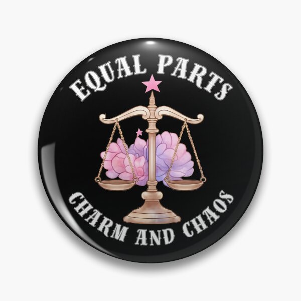 Item preview, Equal Parts Charm And Chaos. libra lovers designed and sold by ZodiacWonders.