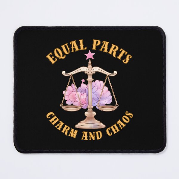 Item preview, Equal Parts Charm And Chaos. libra astrological sign designed and sold by ZodiacWonders.