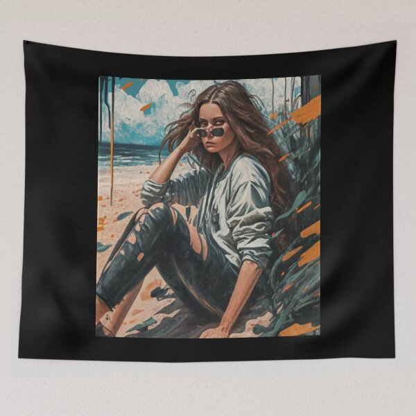 Item preview, Girl on the beach designed and sold by beerbrother.