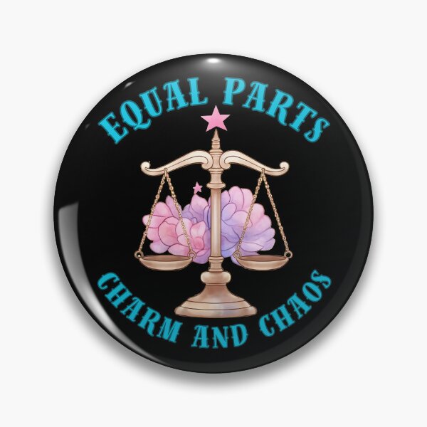 Item preview, Equal Parts Charm And Chaos. libra personality designed and sold by ZodiacWonders.