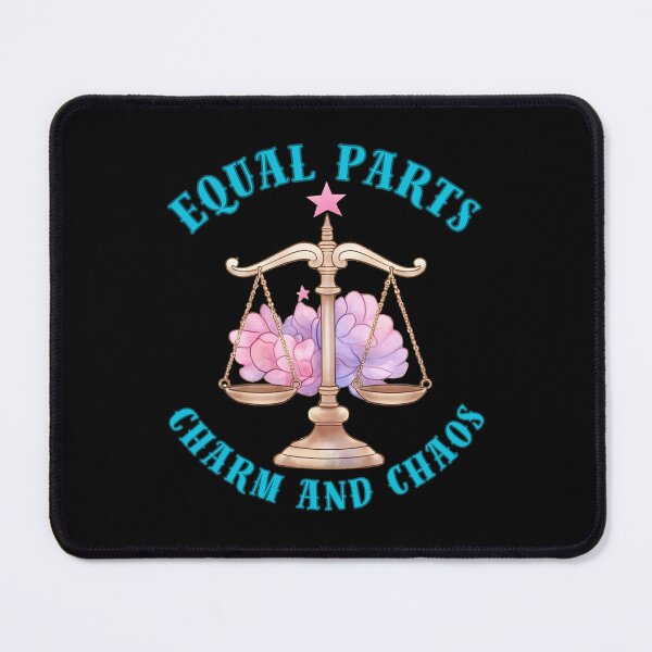 Item preview, Equal Parts Charm And Chaos. libra personality designed and sold by ZodiacWonders.