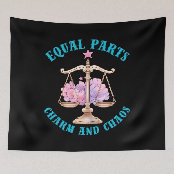 Item preview, Equal Parts Charm And Chaos. libra personality designed and sold by ZodiacWonders.