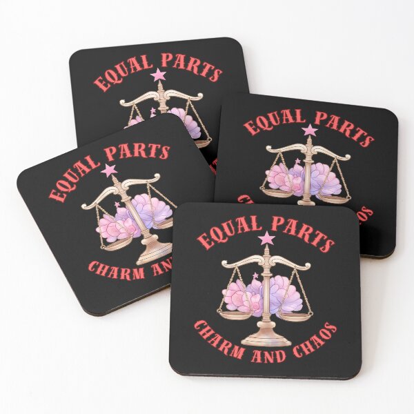 Item preview, Equal Parts Charm And Chaos. funny libra designed and sold by ZodiacWonders.