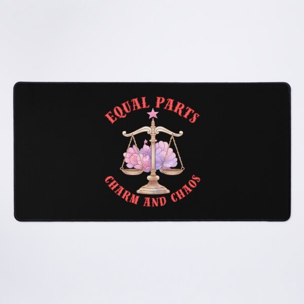 Item preview, Equal Parts Charm And Chaos. funny libra designed and sold by ZodiacWonders.
