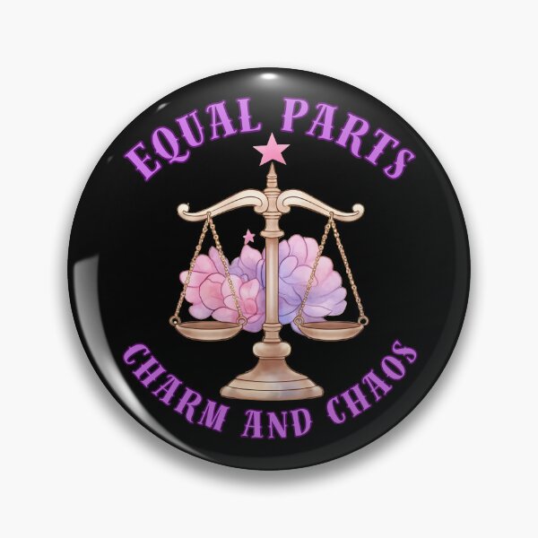 Item preview, Equal Parts Charm And Chaos. libra october designed and sold by ZodiacWonders.