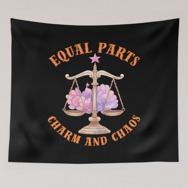 Item preview, Equal Parts Charm And Chaos. libra september designed and sold by ZodiacWonders.
