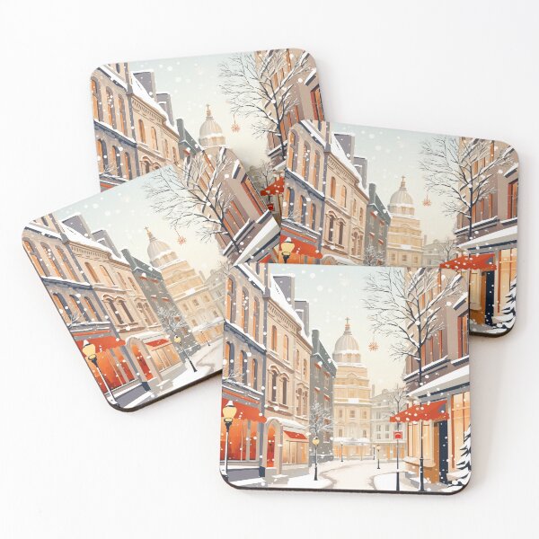 Item preview, snowy street designed and sold by hola-zzoi.