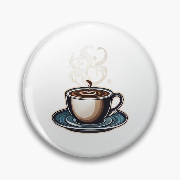 Item preview, Hot coffee on blue plate designed and sold by ZSticker ⭐⭐⭐⭐⭐.