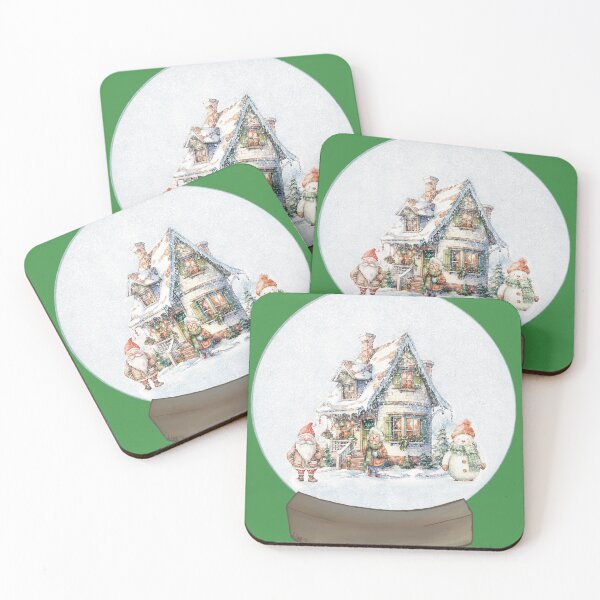 Item preview, Claus' Cottage Snow Globe designed and sold by LinaVP.