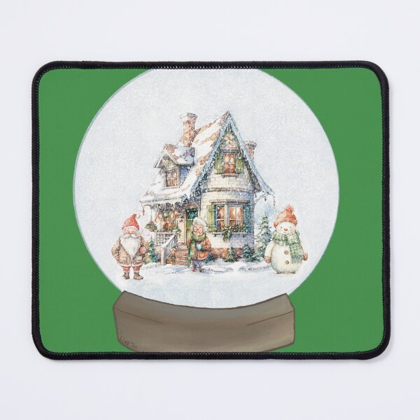 Item preview, Claus' Cottage Snow Globe designed and sold by LinaVP.