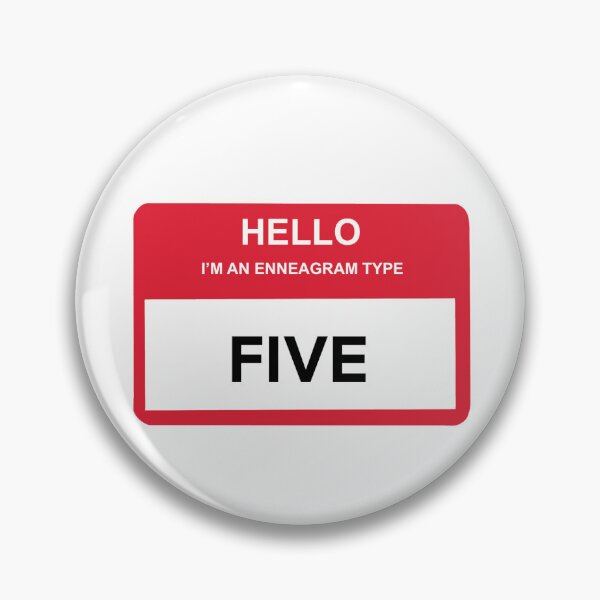Item preview, Enneagram Type Five Name Tag designed and sold by delmarvastickers.