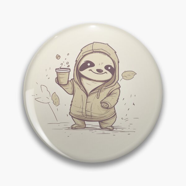 Item preview, Cute Sloth Drinking a Coffee designed and sold by Jamillionaire Shop.