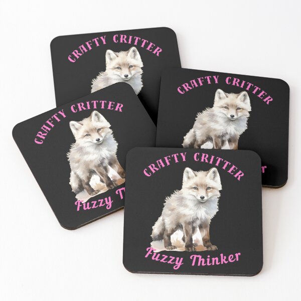 Item preview, Crafty Critter, Fuzzy Thinker. fox foxes designed and sold by FoxVibes.