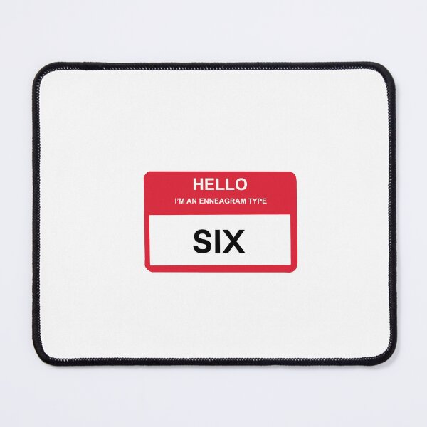 Item preview, Enneagram Type Six Name Tag designed and sold by delmarvastickers.