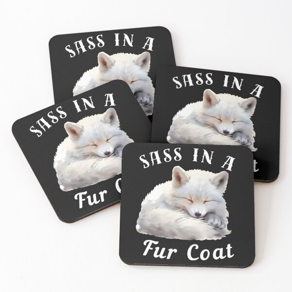 Item preview, Sass In A Fur Coat. fox quote designed and sold by FoxVibes.