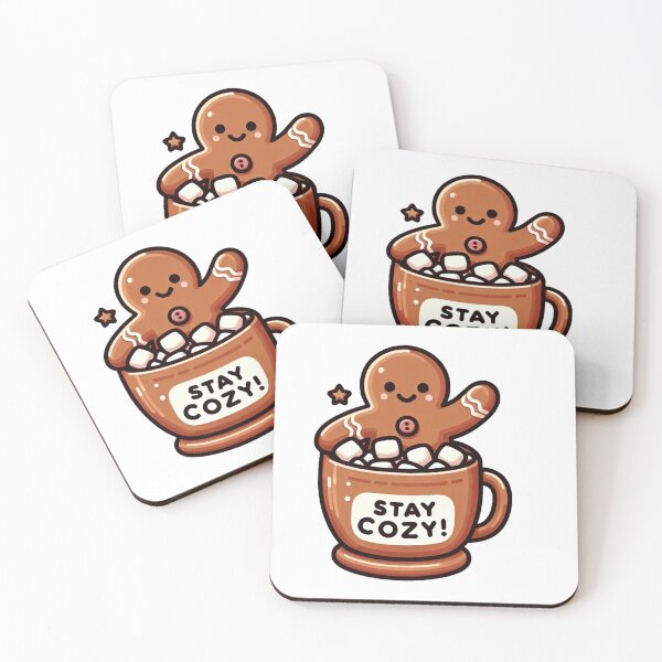 Item preview, Gingerbread man Stay Cozy designed and sold by Shrimp-Shirts.