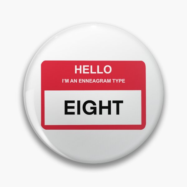 Item preview, Enneagram Type Eight Name Tag designed and sold by delmarvastickers.