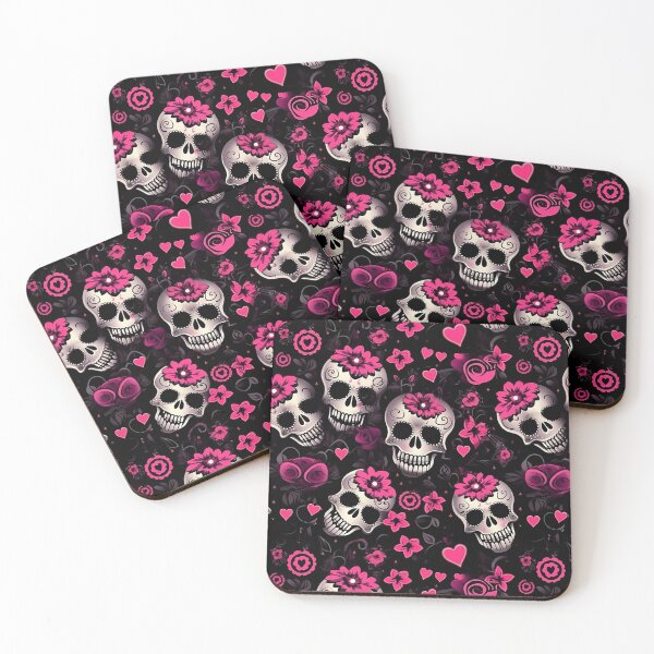 Item preview, Sweetheart Skulls Pattern designed and sold by Driftwood Spirits.