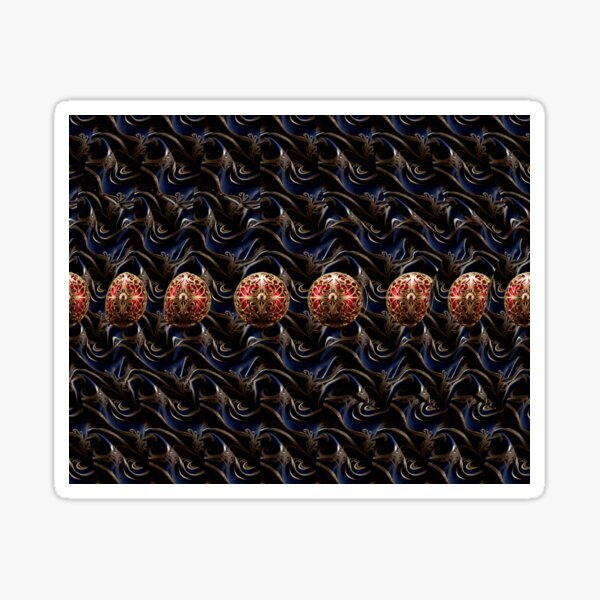 Item preview, Golden Red Orb 3D Stereogram Optical Illusion designed and sold by eyetricks.
