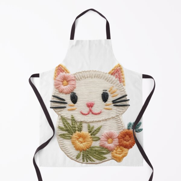 Item preview, Personalised Hand-Knitted Aesthetic: Adorable Kitty Cat Art designed and sold by PaddyMcKhan.