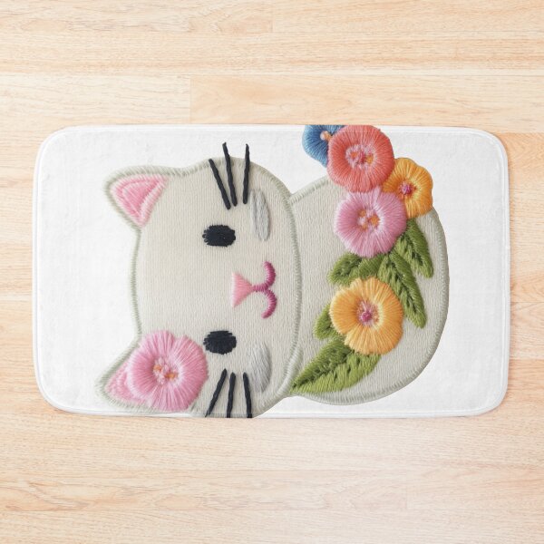 Item preview, Custom Hand-Knitted Aesthetic: Adorable Kitty Cat Art designed and sold by PaddyMcKhan.