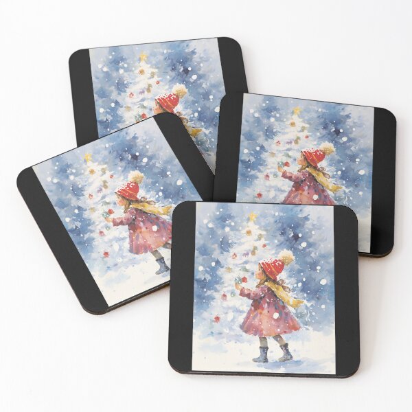 Item preview, Little Girl And Snowflakes designed and sold by TorpStore.
