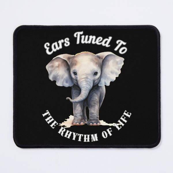 Item preview, Ears Tuned To The Rhythm Of Life designed and sold by ElephantVibes.