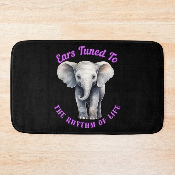 Item preview, Ears Tuned To The Rhythm Of Life. elephant quote designed and sold by ElephantVibes.