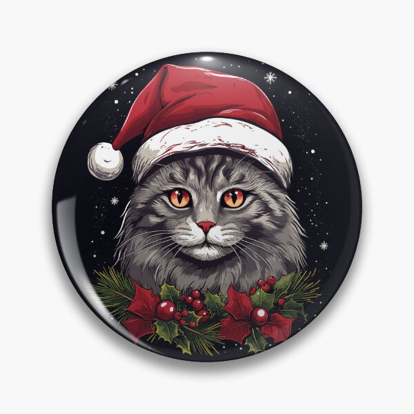 Artikelvorschau,  Katze im Weihnachtsmütze entworfen und verkauft von EdgarJake.