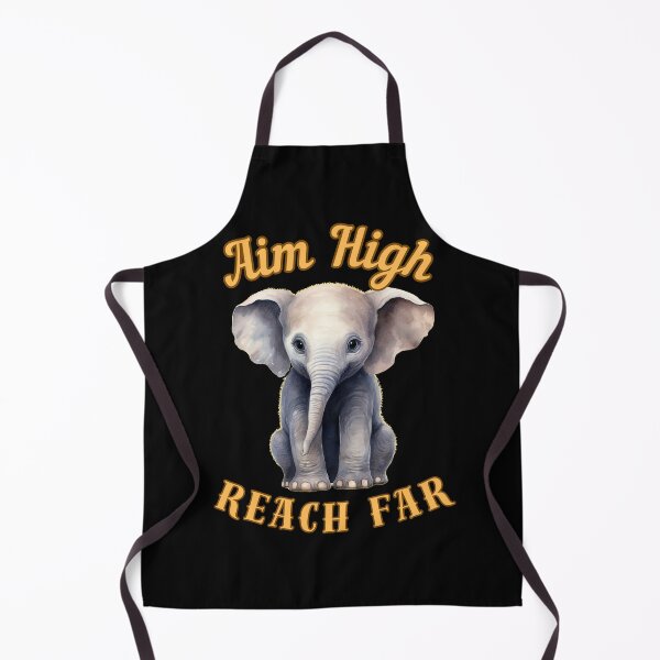 Item preview, Aim High, Reach Far. watercolor elephant designed and sold by ElephantVibes.