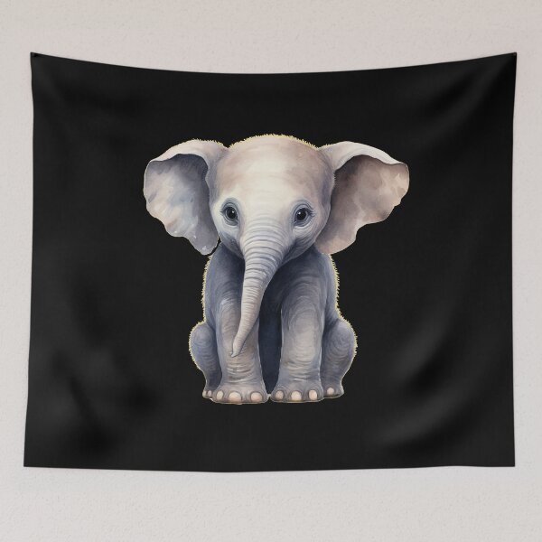 Item preview, Tiny Elephant designed and sold by ElephantVibes.