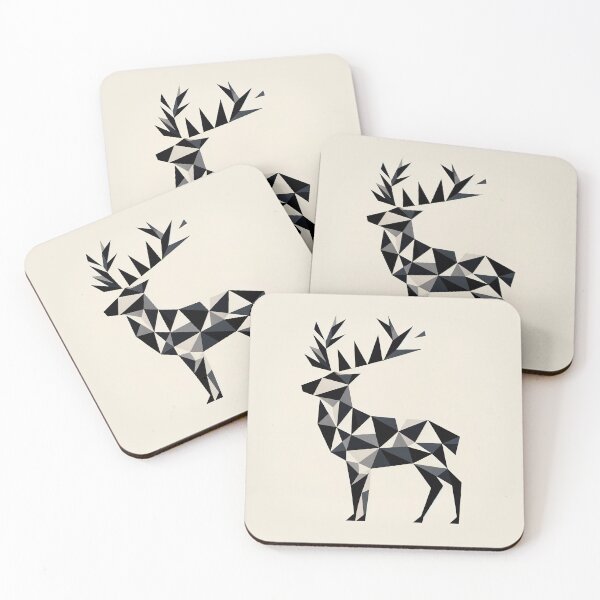 Item preview, Triangular Elegance: Minimalist Abstract Deer designed and sold by FIYARO.